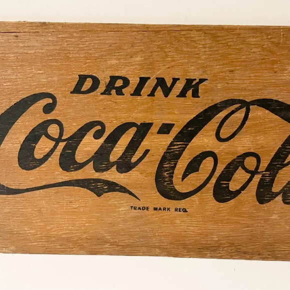 Coca Cola Plywood Advertisement Wooden Ad Drink Coke 19.25 x 10  in Sign - Picture 4 of 15